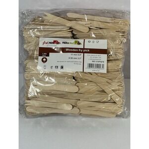 1000 Bamboo Woo Appetizer Forks, 3.5" Disposable Fork Biodegradable &compostable